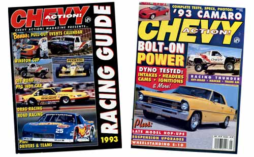 Chevy Action and Racing Guide Covers