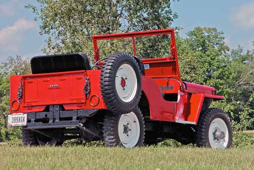 Willys CJ-2A—from the rear