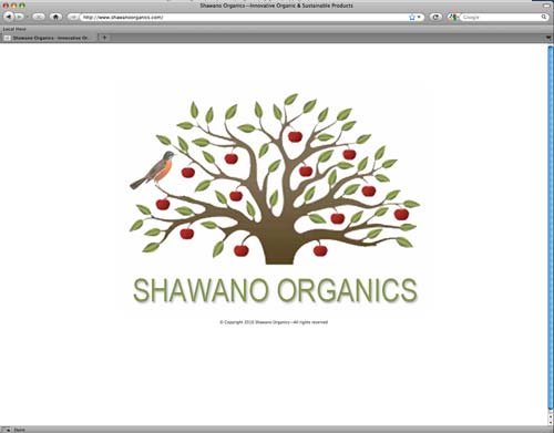 Shawano Organics website
